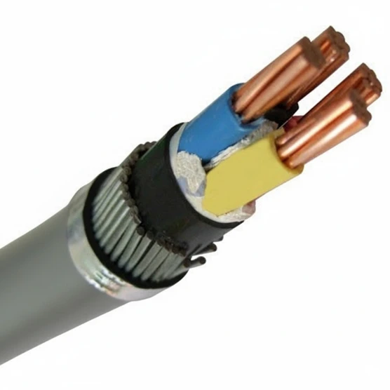 Three‑Core Copper Electrical Cable (Insulated)